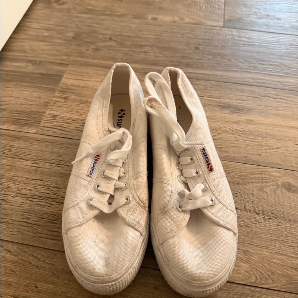 Superga Women's Classic White Sneakers